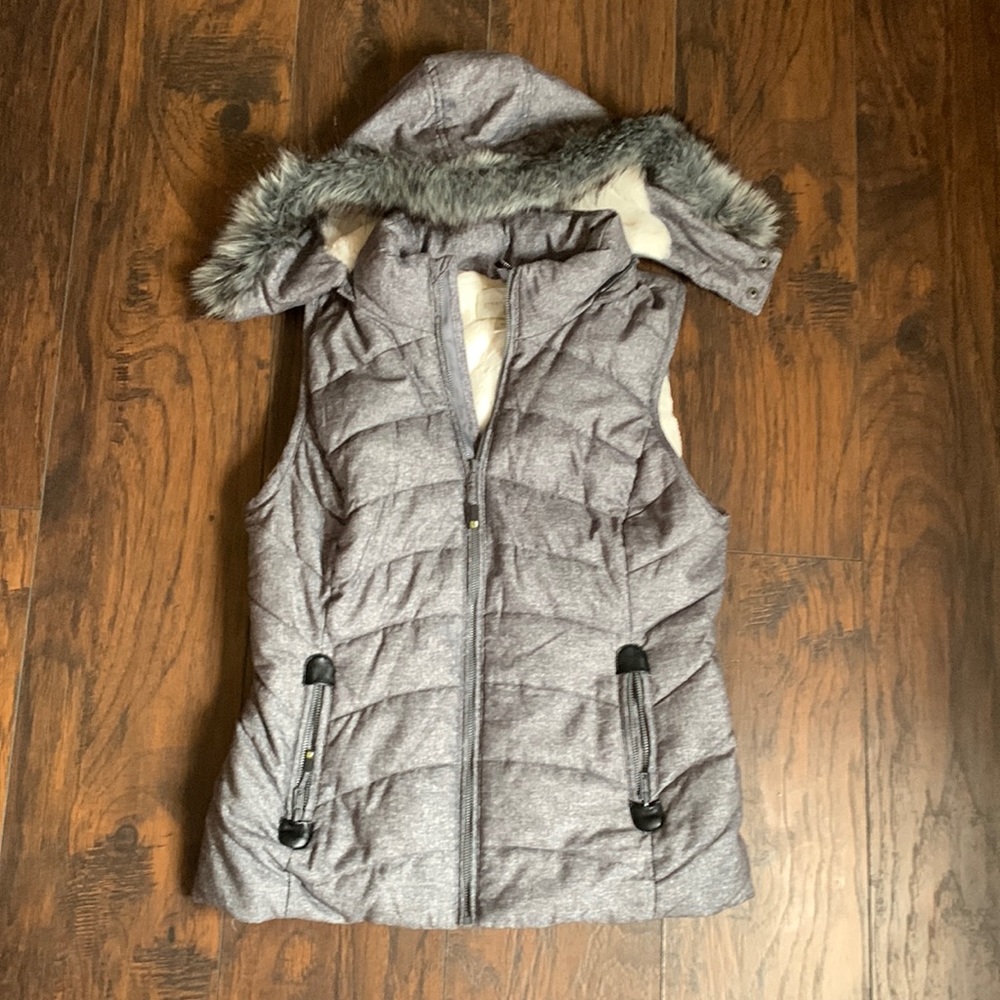 Green tea Sherpa Soft Fur Lined Vest